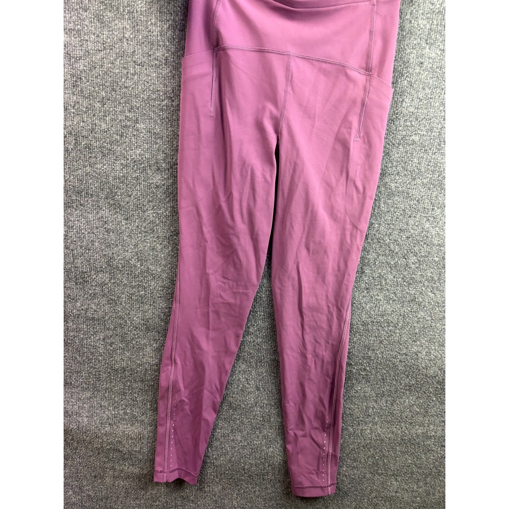 Lululemon Fast and Free Leggings Womens 4 Purple High Rise Pockets 25 Inseam